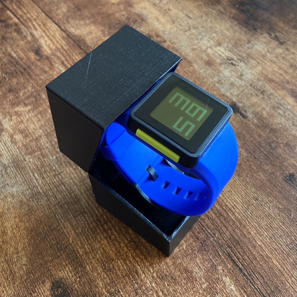 Nixon the Newton Digital Blue and Green Digital Watch